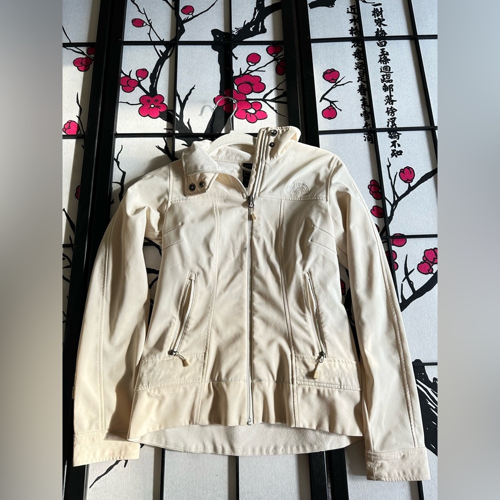North Face Cream Shell Coat